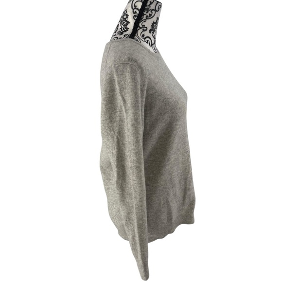 Charter Club 100% Cashmere Heather Gray Luxury Sweater XL Soft Classic Crewneck - Picture 3 of 12